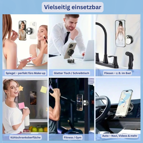 SuctionX™ – das Mini-Stativ mit Super-Halt für jede Perspektive