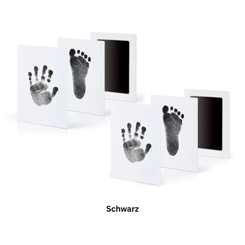 HerzPrint™ Baby Abdruck-Set | 2x Tintenfreies Abdruck-Pad für Hand & Fuß | Erinnerungsstück für Neugeborene (0–6 Monate)
